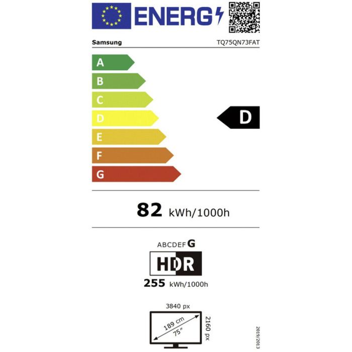 TV intelligente Samsung TQ75QN73FATXXC 1