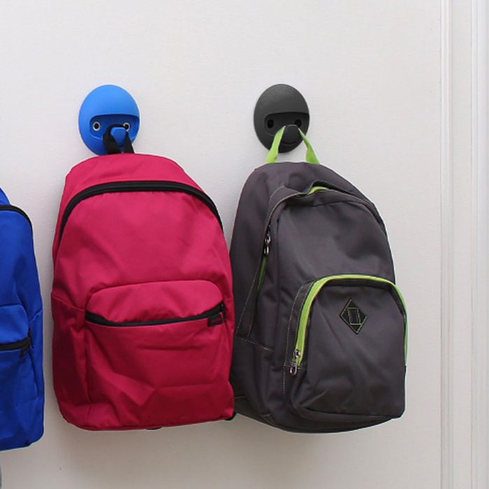 Emuca Cintre mural Napier, Peint en noir, Plastique 2