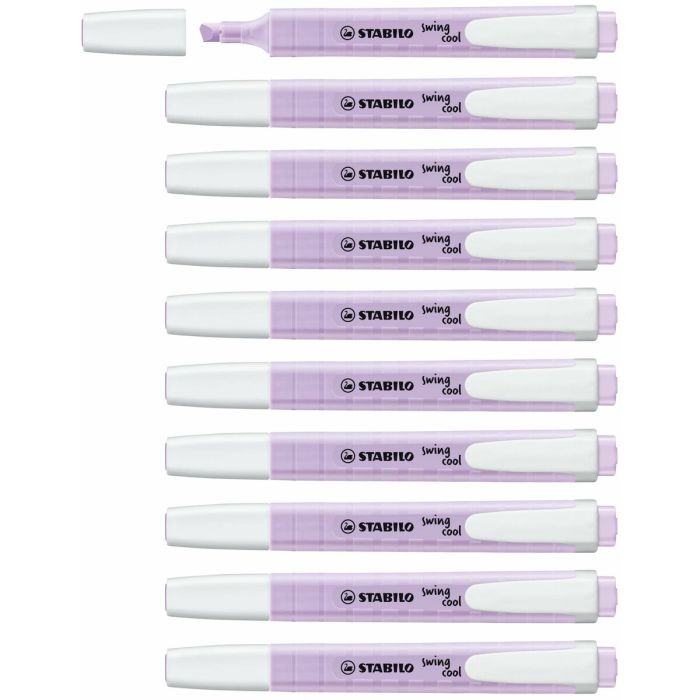 Ensemble de Marqueurs Fluorescents Stabilo Swing Cool Violet 10 Pièces 0 Ensemble de Marqueurs Fluorescents Stabilo Swing Cool Violet 10 Pièces 0