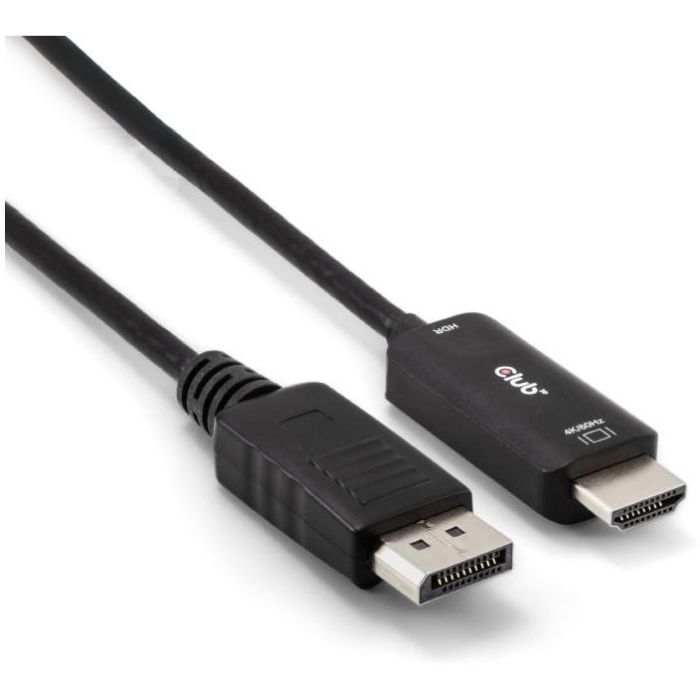 Club3D Kabel DisplayPort 1.4 > HDMI HDR 4K60Hz aktiv 2m retail 0 Club3D Kabel DisplayPort 1.4 > HDMI HDR 4K60Hz aktiv 2m retail 0
