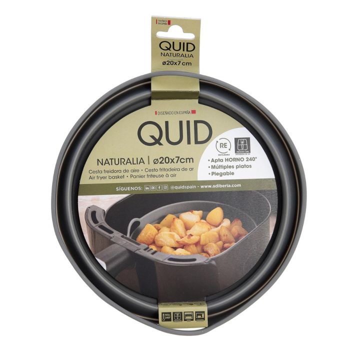 Cesta Redonda Silicona Plegable Naturalia Quid 20x20x7 cm 5 Cesta Redonda Silicona Plegable Naturalia Quid 20x20x7 cm 5