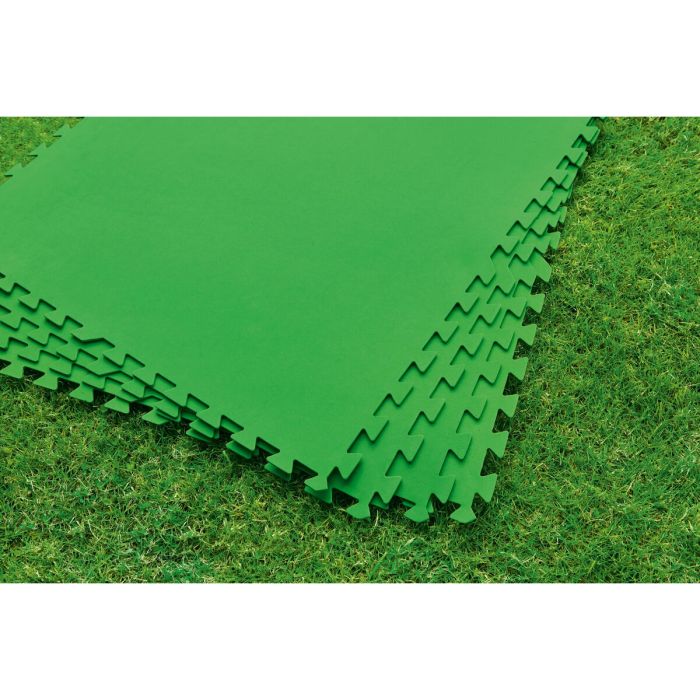 Bestway Sol de Piscine en Mousse Vert 9 Pièces 78x78 cm Jardin 58636 4