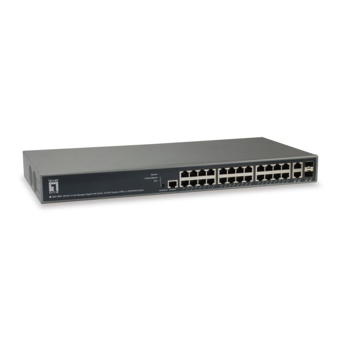 Level One GEP-2682 Switch 26 ports Gigabit Ethernet 24 ports PoE 370W 19" Géré L3