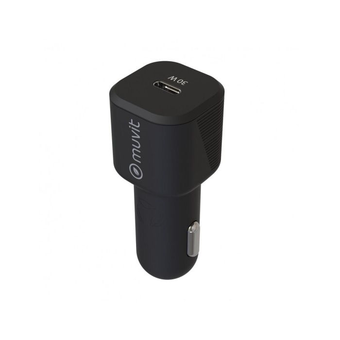 Chargeur USB pour Voiture Muvit Noir 30 W 1 Chargeur USB pour Voiture Muvit Noir 30 W 1