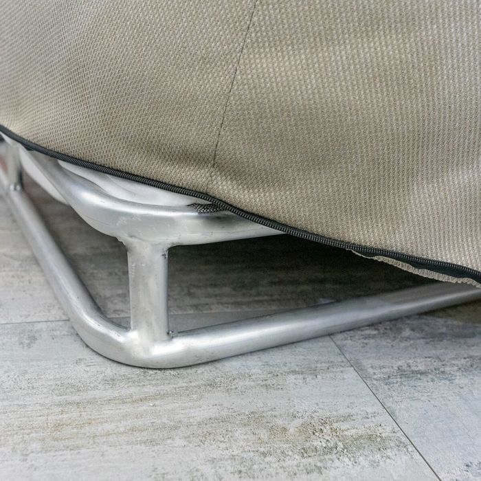 Pouf Gissele 70 x 70 x 36 cm Bleu 2