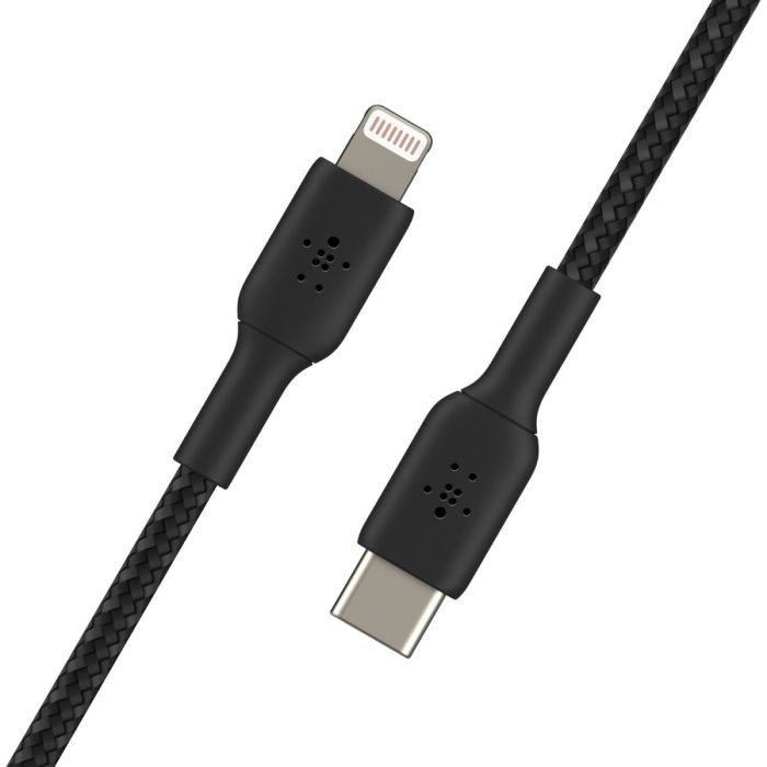 Câble USB-C vers Lightning Belkin CAA004BT2MBK Noir 2 m 0 Câble USB-C vers Lightning Belkin CAA004BT2MBK Noir 2 m 0
