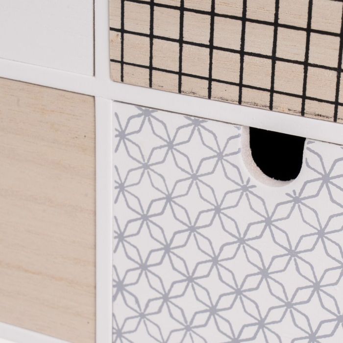 Boîte à bijoux LEAVES Blanc Gris Naturel Bois MDF 26 x 11 x 24 cm 5