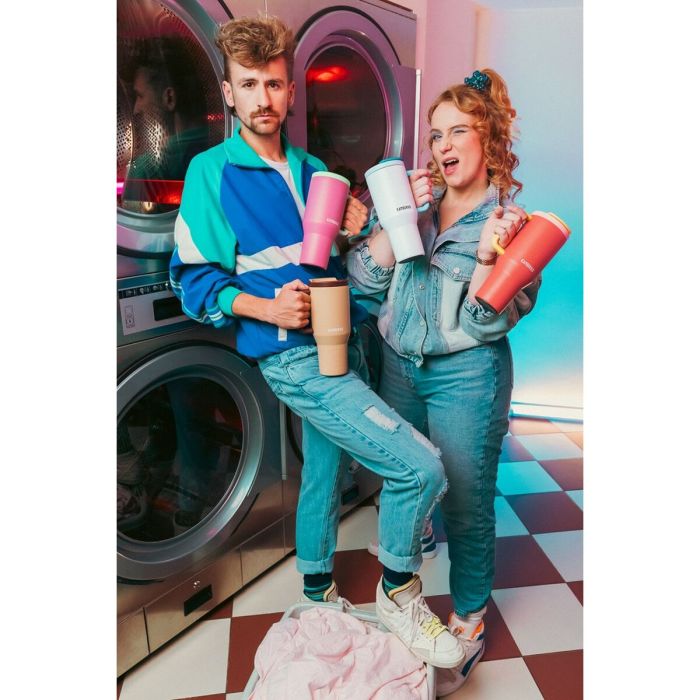 Tasse Thermos avec Couvercle Kambukka 11-08001 Orange Bronze Acier inoxydable 950 ml