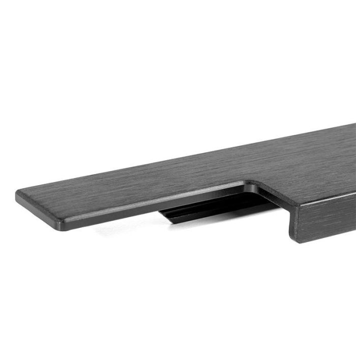 Tirador Embutir Linear Negro Cepillado Largo 347 Viefe 1