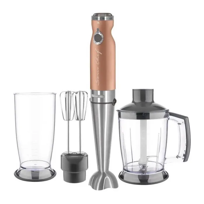 Sencor SHB5606GD-EUE3 - Mixeur plongeant professionnel 1200 W, 0.8 L, 4 en 1, lames Titanium QuadBlade, 6 ans garantie moteur, gris Sencor SHB5606GD-EUE3 - Mixeur plongeant professionnel 1200 W, 0.8 L, 4 en 1, lames Titanium QuadBlade, 6 ans garantie moteur, gris