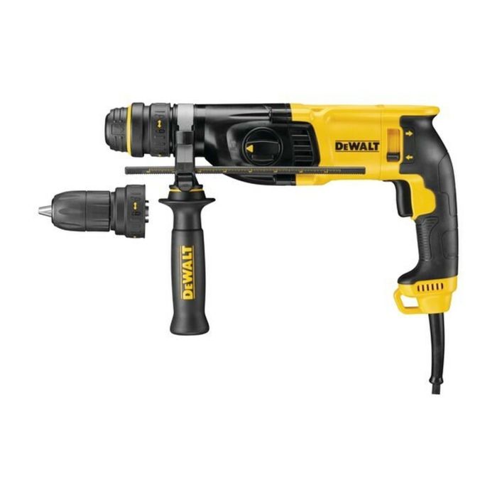 Dewalt D25134K-QS Perforateur burineur SDS-plus 26 mm 800 W sans clé avec étui de transport et poignée auxiliaire