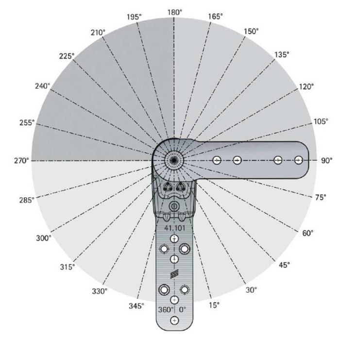 Varioflex Juego De Resorte Compás 90º - 210º Para Sofá 7 Posiciones Hettich 2