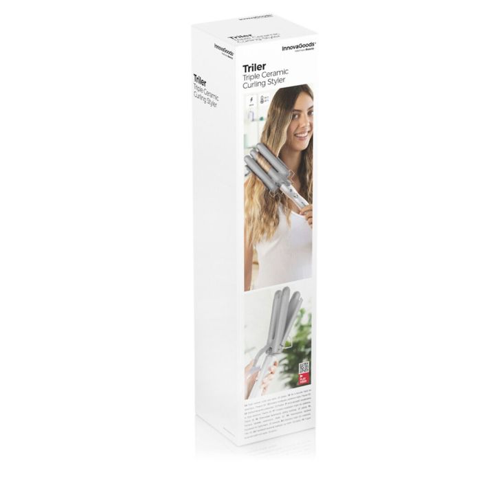 Fer à Boucler en Céramique à Tête Triple Triler InnovaGoods 1