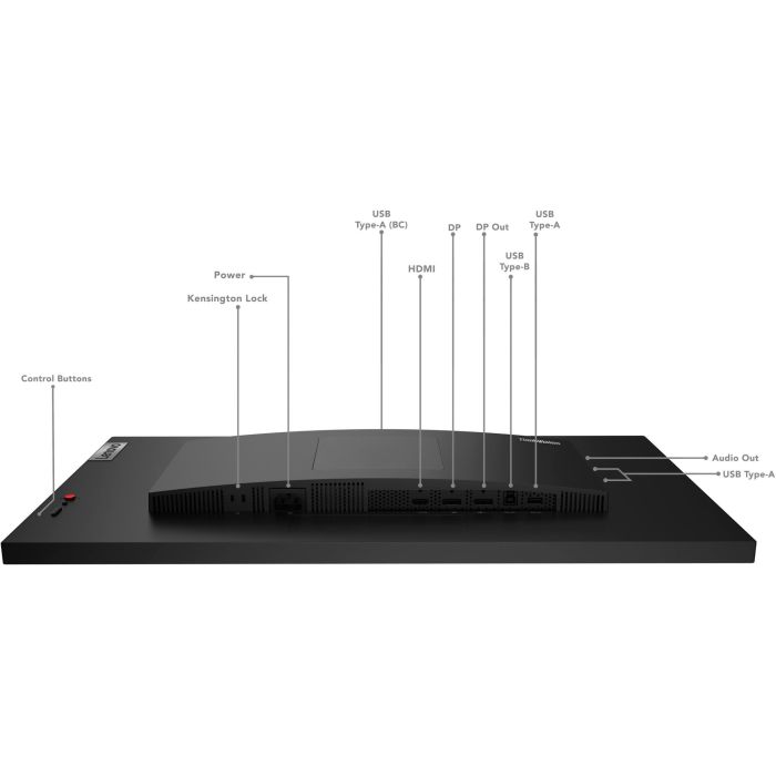 68,6cm/27" (2560x1440) Lenovo ThinkVision P27q-30 16:9 QHD IPS 4ms 60Hz HDMI DP Pivot Black 4