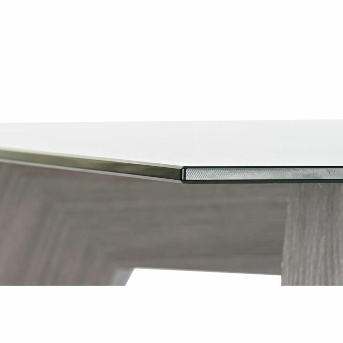 Table de Salle à Manger DKD Home Decor Verre Gris Transparent Bois MDF (160 x 90 x 75 cm) 3