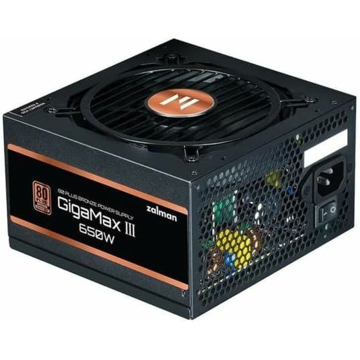 Bloc d’Alimentation Zalman GigaMax III ATX 650 W 110 W 80 Plus Bronze 2 Bloc d’Alimentation Zalman GigaMax III ATX 650 W 110 W 80 Plus Bronze 2