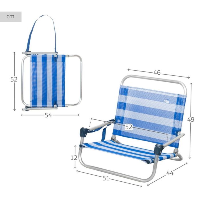 Chaise de Plage Aktive 46 x 49 x 44 cm 3 Chaise de Plage Aktive 46 x 49 x 44 cm 3