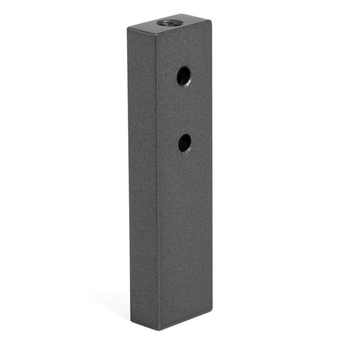 HERRAJES ALK Support Tube Latéral 30-12 Graphite pour Barres de Armoire - Fixation Latérale de Meuble HERRAJES ALK Support Tube Latéral 30-12 Graphite pour Barres de Armoire - Fixation Latérale de Meuble