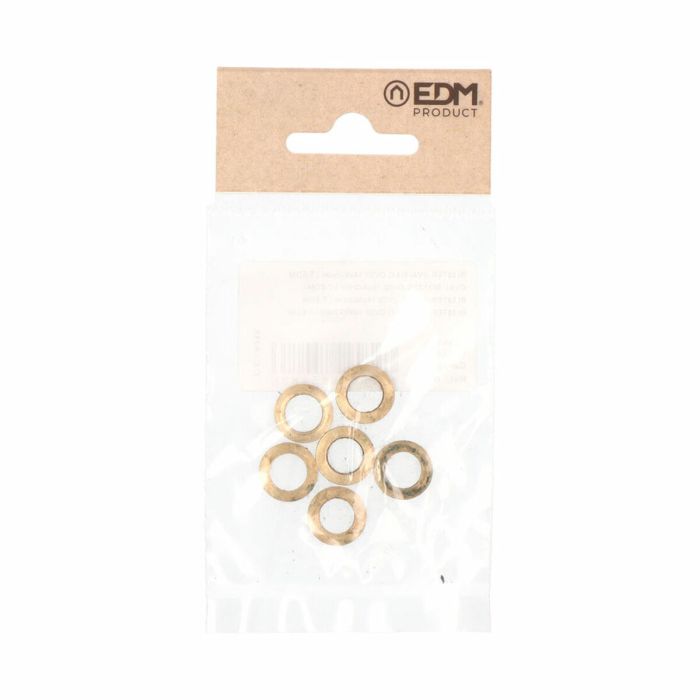 Rondelles EDM OV02 Ovale Charnières Laiton Ø 14 mm 14 x 9 x 2 mm 2