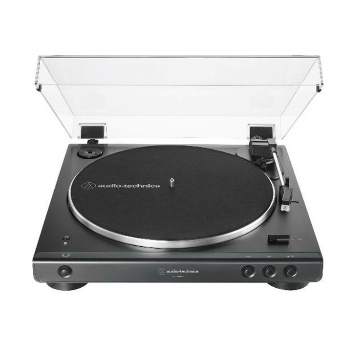 Audio-Technica AT-LP60X Tourne-disque USB entrainé par courroie Completement automatique avec préamplificateur phono intégré Noir