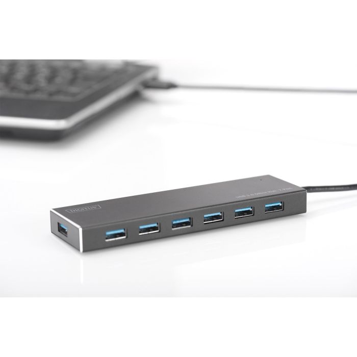 DIGITUS USB-Hub 7-Port 3.0->7xA3.0 m.Netzteil schwarz 3