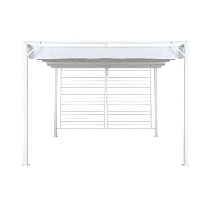 Pergola DKD Home Decor Blanc 296 x 296 x 225 cm Acier 8