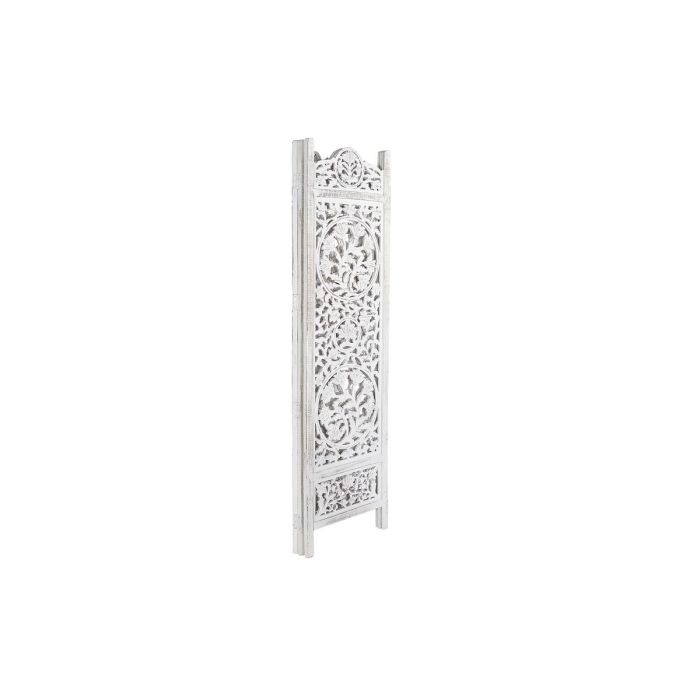Paravent DKD Home Decor Blanc Bois de manguier Bois MDF 150 x 2 x 180 cm 3