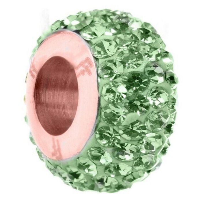 Perle de verre Femme Folli Follie 3POTO23RE Vert 1,5 cm