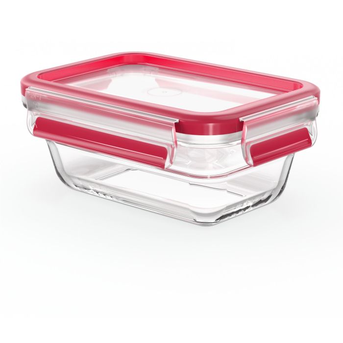 Emsa N10405 Clip & Close Glas Frischhaltedose 0.45 L Transparent/Rot 0 Emsa N10405 Clip & Close Glas Frischhaltedose 0.45 L Transparent/Rot 0