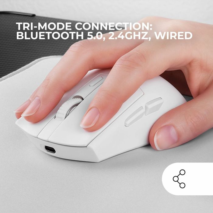 Souris Gaming Mars Gaming MMT3W Blanc 5