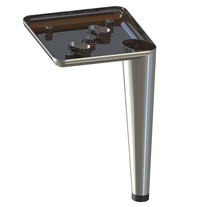 Pata Metálica Birdie Acabado Negro Mate Altura (H) 180 Q&Q 2 Pata Metálica Birdie Acabado Negro Mate Altura (H) 180 Q&Q 2