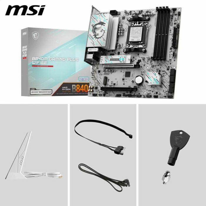 Carte Mère MSI B840M GAMING PLUS WIFI6E AMD AM5 AMD 1