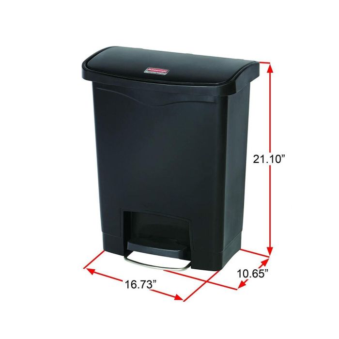 Poubelle Rubbermaid TAPA BASCULANTE Blanc Noir Plastique 25 L 3 Poubelle Rubbermaid TAPA BASCULANTE Blanc Noir Plastique 25 L 3