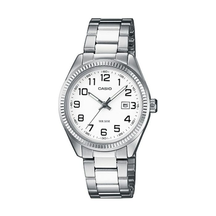 Montre Unisexe Casio COLLECTION Blanc Argenté (Ø 30 mm)