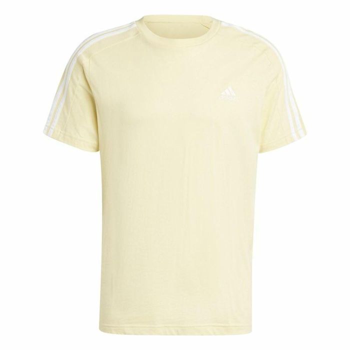T-shirt à manches courtes homme Adidas Essentials Single Jersey 3-Stripes Jaune