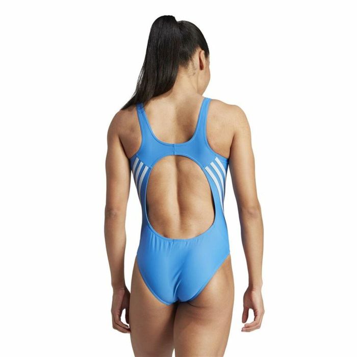 Maillot de bain femme Adidas 3S Bleu 3 Maillot de bain femme Adidas 3S Bleu 3