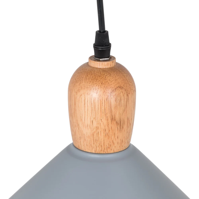 Lampe Suspendue Métal et Bois "Laura" SKD-P134-B 9 Lampe Suspendue Métal et Bois "Laura" SKD-P134-B 9