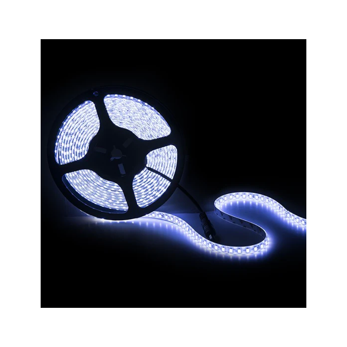 Bande LED 600 LEDs 60W 5500Lm CRI85 4200K SMD2835 24VDC 5M 40000H GR-RDT2835-120-24-W - Blanc Naturel 0