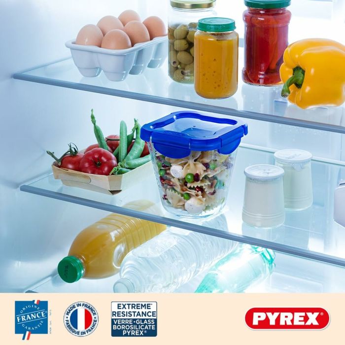 Ensemble de Boîtes à Lunch Pyrex Transparent 3 Pièces 4 Ensemble de Boîtes à Lunch Pyrex Transparent 3 Pièces 4