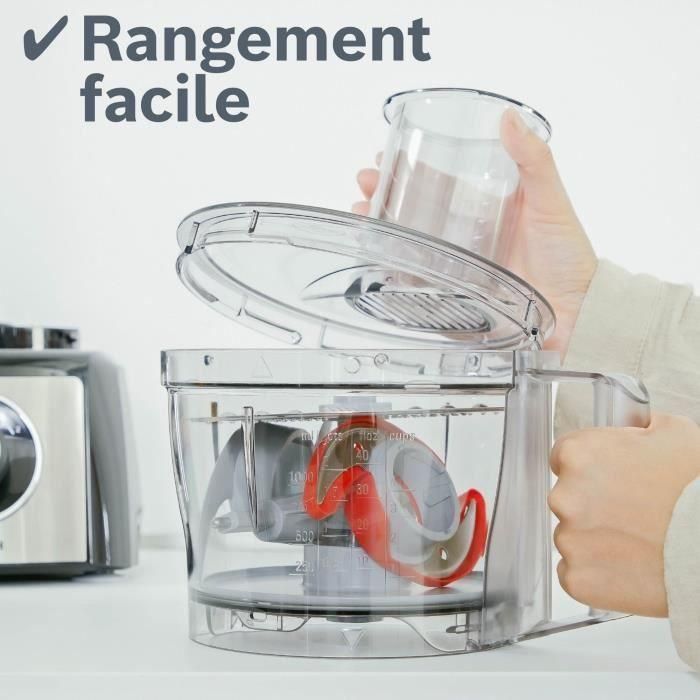 Robot multifonctions BOSCH MULTI TALENT MCM3501M - Noir et inox 5