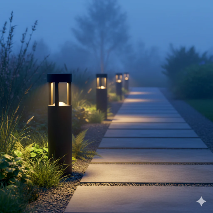 Al Marj Borne LED Extérieure 60cm 10W 220VAC 3000K Noir 4 Al Marj Borne LED Extérieure 60cm 10W 220VAC 3000K Noir 4