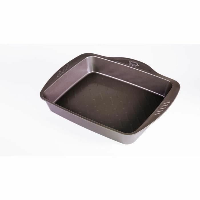 Plaque de Cuisson Antiadhésive Pyrex Marron Noir Métal Acier 1