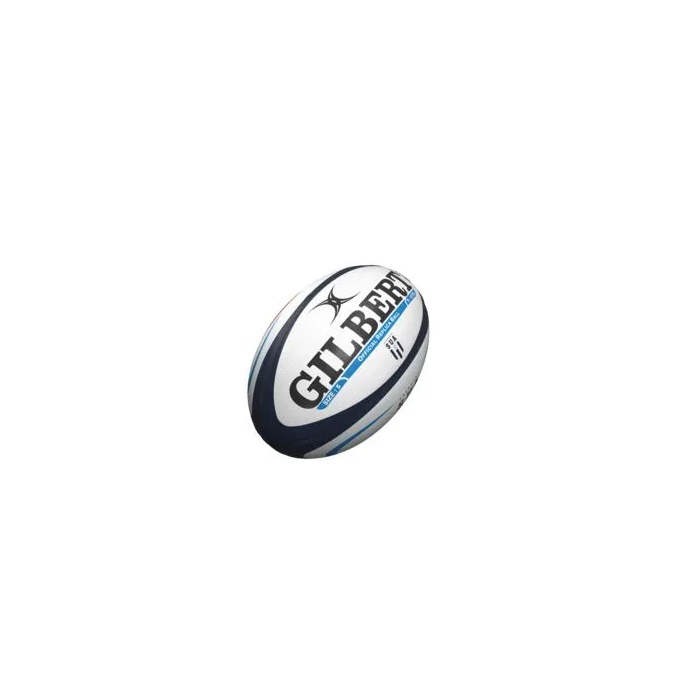 Gilbert - Ballon de rugby réplique Agen - Taille 5 - Lot de 5 - Pour entraînement et collection