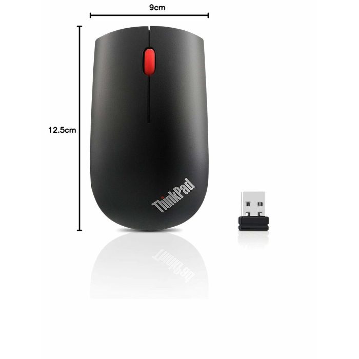Souris sans-fil Lenovo ThinkPad Essential Noir Gris 1200 DPI 10 Souris sans-fil Lenovo ThinkPad Essential Noir Gris 1200 DPI 10