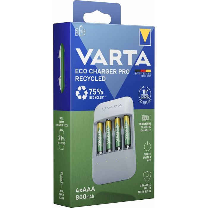 Chargeur de batterie Varta Eco Charger Pro 56813 AAA 4 Batteries 3