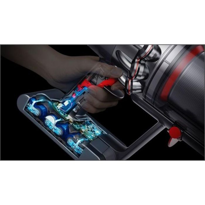 Dyson V11 Fluffy Kabelloser Staubsauger (Nickel/Rot) 7