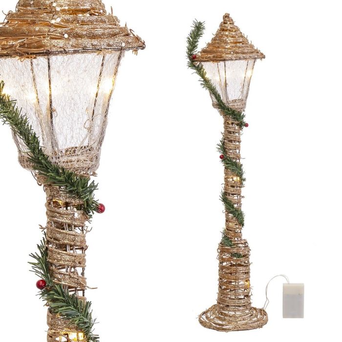 Lampadaire Vert Doré Lanterne 20 x 20 x 90 cm 1 Lampadaire Vert Doré Lanterne 20 x 20 x 90 cm 1