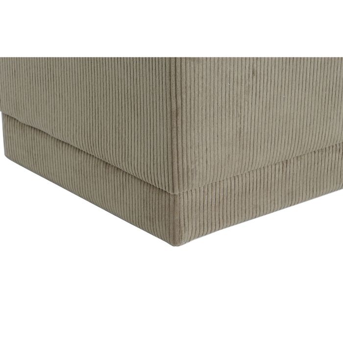 Banquette DKD Home Decor Marron Polyester Bois MDF 100 x 40 x 40 cm 2