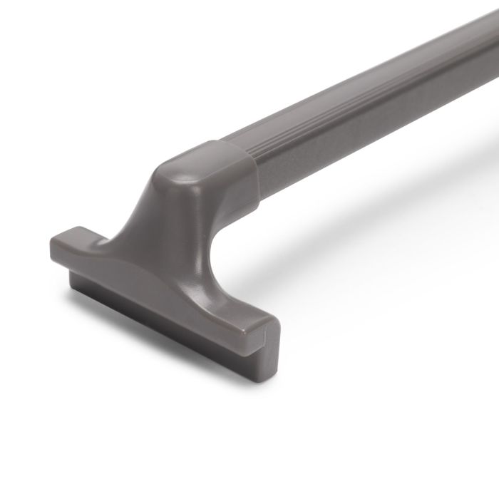 Emuca Kit de porte-pantalon à 7tringles et rack ajustable Quartz pour armoires, glissières extension totale et à fermeture douce, Module 80cm, Finition Titane 4