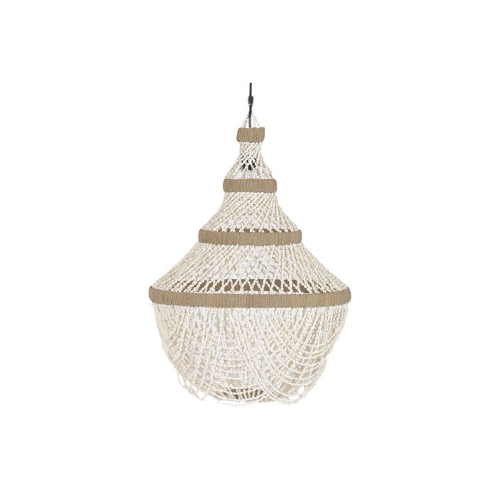 Suspension Home ESPRIT Blanc Naturel Coquillages 50 W 50 x 50 x 130 cm 1